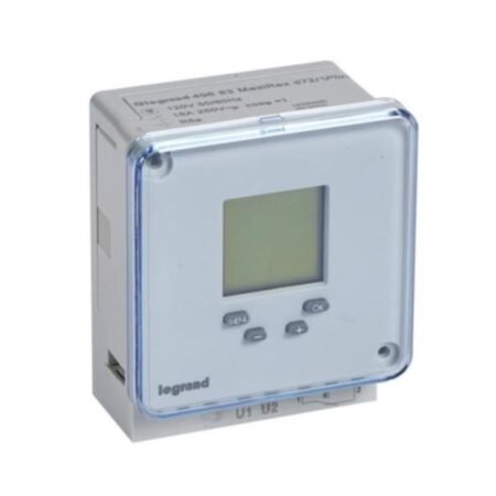 Legrand 049683 MaxiRex D72/1 Plus, digital weekly timer for front panel installation, 1 channel, 120VAC