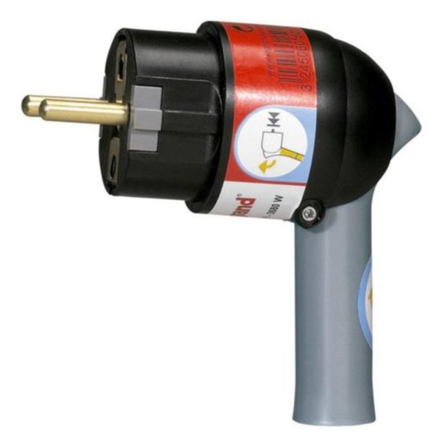 Legrand 050176 Plug German standard Legrand 050176 2P+E plug - 16 A - Fr/German standard - easy extraction - black/grey - gencod label
