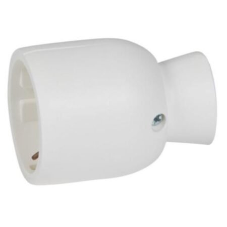 Legrand 050317 2P+E extension - 16 A - German std - plastic straight outlet - white - bulk