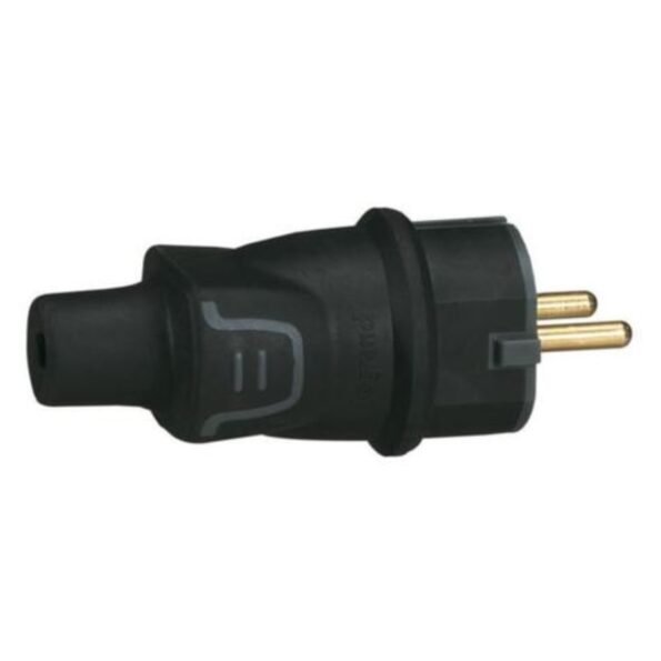 Legrand 050342 2P+E plug - 16 A - German standard - IP 44 rubber - bulk