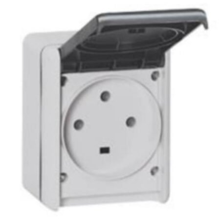 Legrand 055875 Socket outlet Plexo IP44 Socket outlet Plexo IP44 - 32 A - 3P+E - 230 V~ - surface mounting - grey