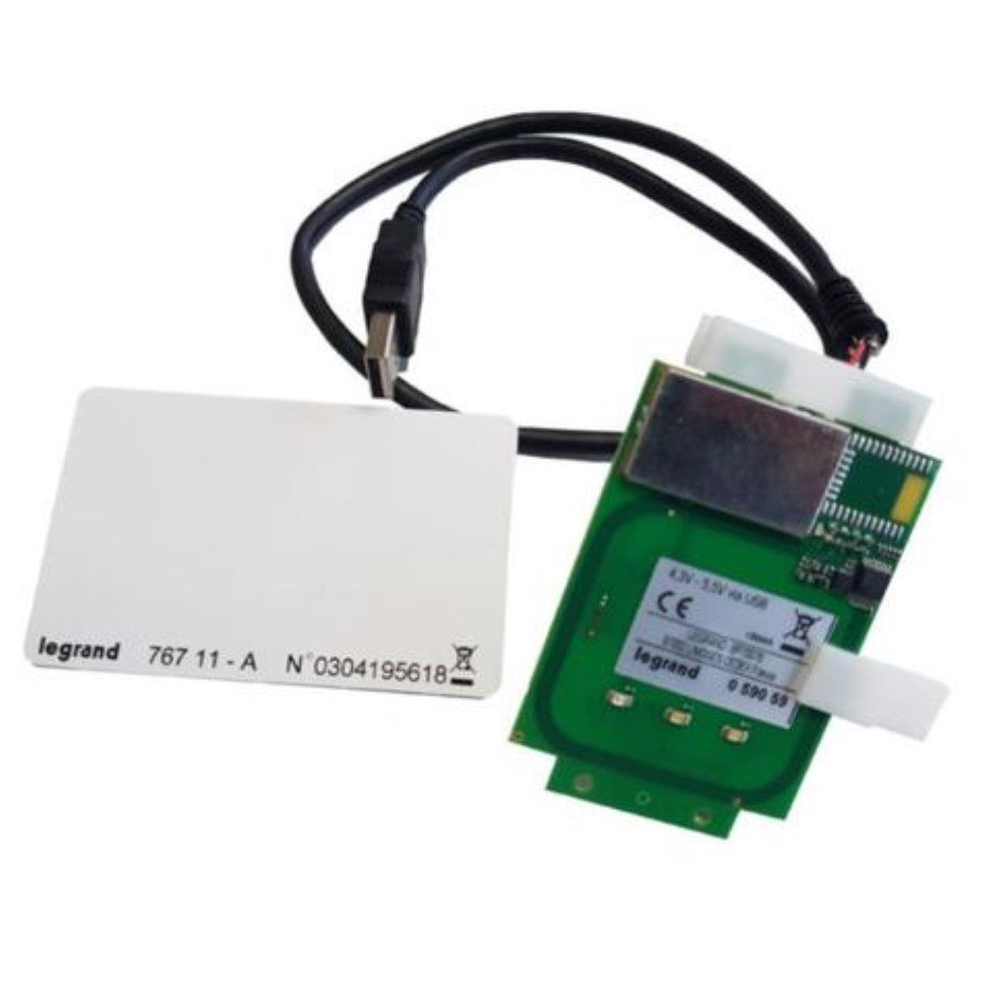 Legrand 059059 Plastic charging station Legrand 059059 RFID reader for Green'up Premium charging stations with IP communication kit Cat.No 059056 - supplied with 1 badge