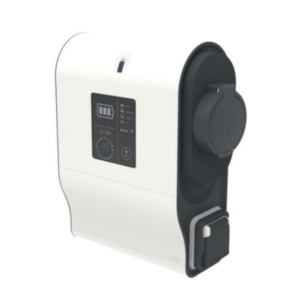 Legrand 059070 Plastic charging station Legrand 059070 Single-phase plastic Green'up Premium charging stations for 1 electric car - Mode 3 - 3.7kW to 4.6kW - 16A to 20A
