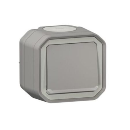 Legrand 069713 Plexo 1 gang 2-way switch indicator - grey - surface