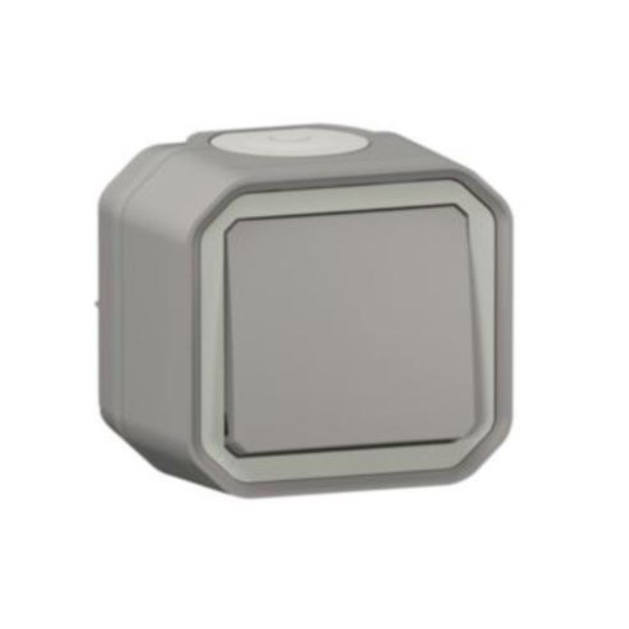 Legrand 069720 Plexo push button Legrand 069720 Plexo push button no contact - grey - surface