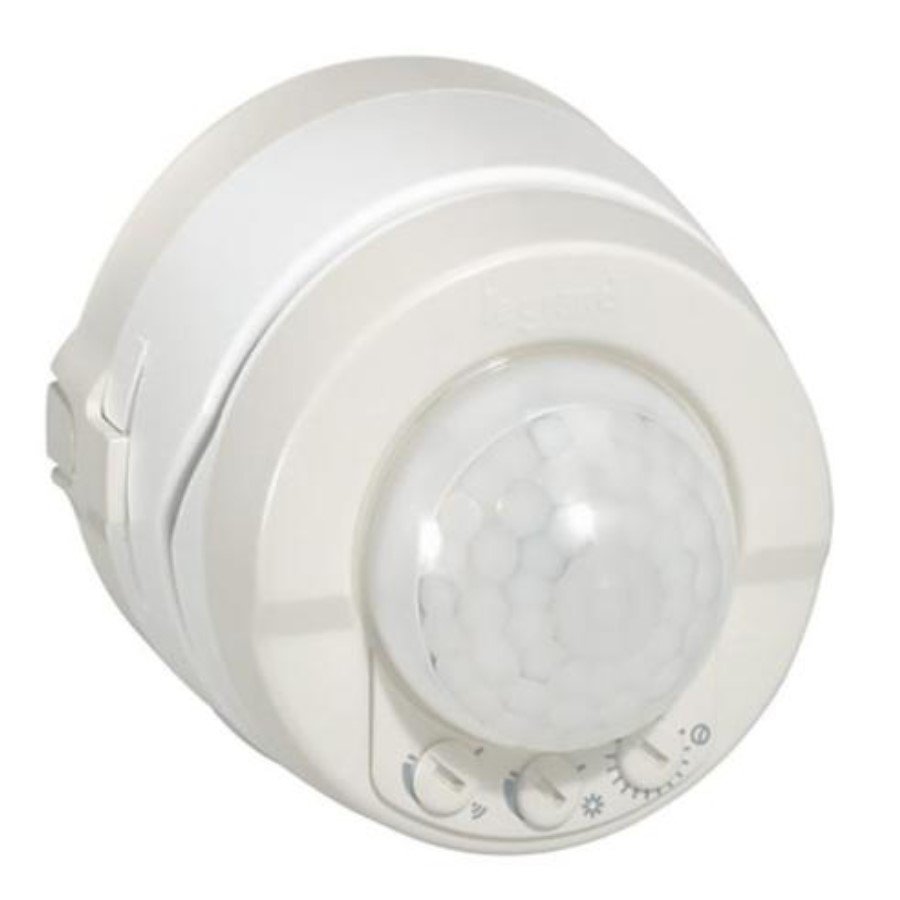 Legrand 069780 PIR 360° motion sensor Legrand 069780 PIR 360° motion sensor Ø8m with directional head - IP 55 - surface wall or ceiling mounting - white