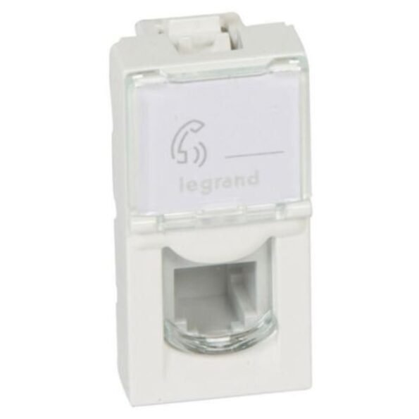 Legrand 078730 Mosaic™ - Telephone socket - RJ11 - 4 contacts - 1 module - white