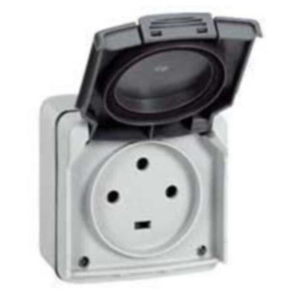 Legrand 091656 Socket outlet Plexo IP 55 - 20 A - 3P+E - 230 V~ - surface mounting - grey