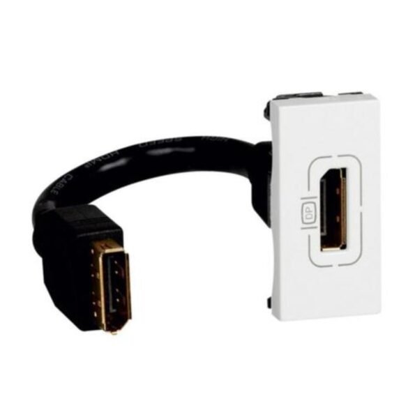 Legrand 572090 Display port socket Arteor - preterminated - 1 module - white