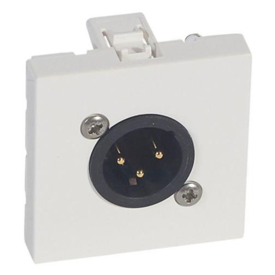 Legrand 572277 Socket Arteor Legrand 572277 3-pole XLR socket Arteor - male - 2 modules - white