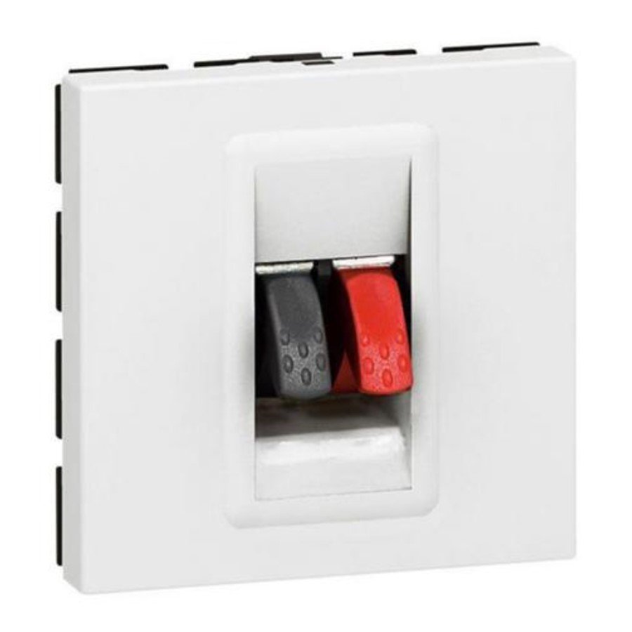 Legrand 572280 Loudspeaker soket Arteor Legrand 572280 Loudspeaker soket Arteor - 4 mm² terminal - 2 modules - white