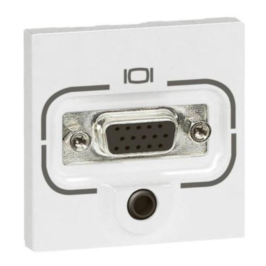Legrand 572288 Jack socket Arteor Legrand 572288 HD15 + 3.5mm Jack socket Arteor - screw terminal connection - 1 module - white