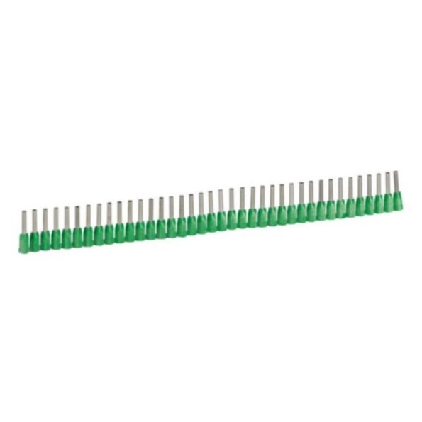 Starfix Insulating Flange Single Ferrule 0.34mm² Green (Supplied in Strips)