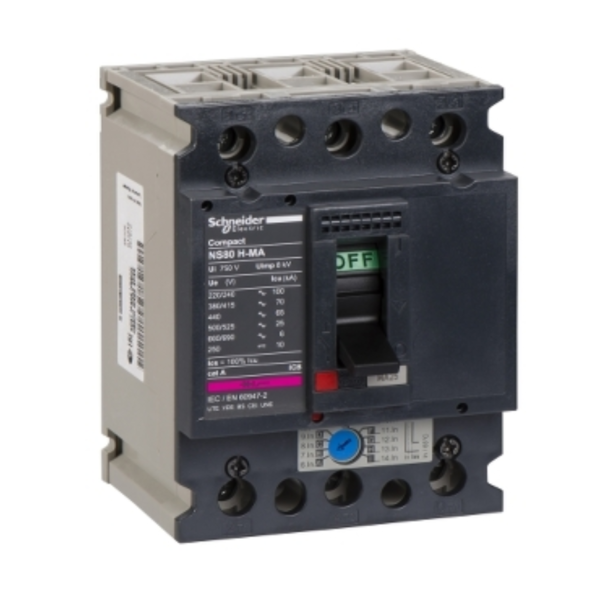 Schneider NS80H MA25 Circuit Breaker Iec 25A Neh Mag Trip