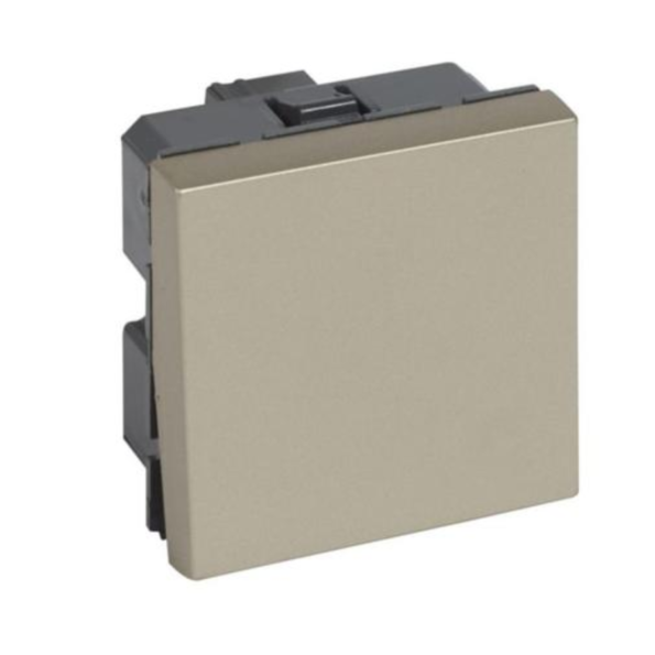Legrand 570034 1-way switch Arteor 10 AX 250 V~ - 2 modules square version - champagne