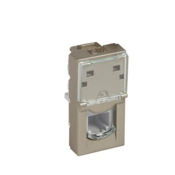 Legrand 570056 Telephone socket RJ11 Arteor with modular Jack connector for fast connection - 1 module - champagne