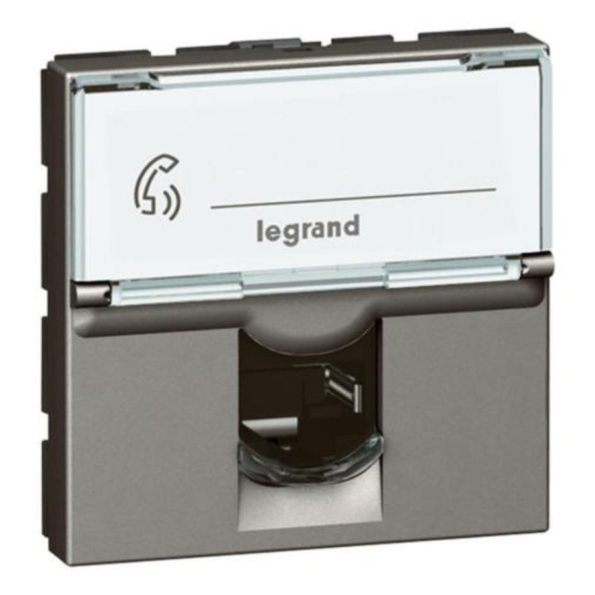 Legrand 572813 Telephone socket Arteor - RJ12 - 6 contacts - 2 modules - magnesium