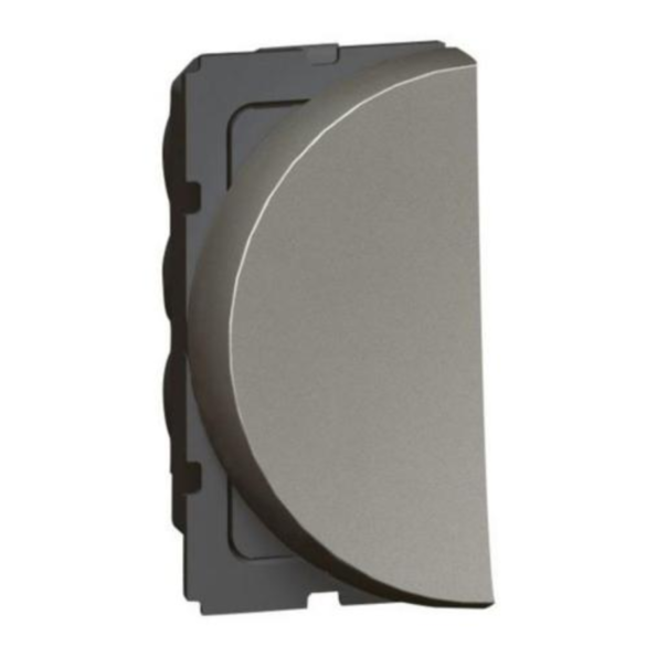 Legrand 573113 2-way switch Arteor - 10 AX 250 V~ - round - 1 left module - magnesium