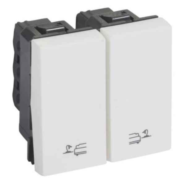 Legrand 573294 Switch for bed lights Arteor - lighting control - 2 x 1 modules - white