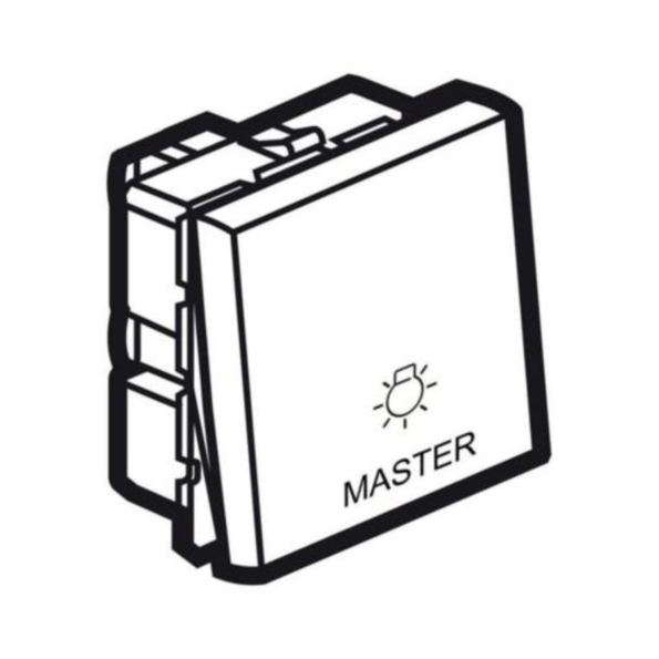 Legrand 573784 Master switch Arteor for lighting control - 2 modules - magnesium