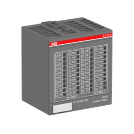 ABB 1SAP250200R0001 Analog output module. 8 AO: U, I. 8 AO: U (AO523)