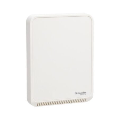 Schneider SLPSXX2 Sensor, SpaceLogic SLP Series, humidity, room, temperature, BACnet MSTP/Modbus, matte white housing