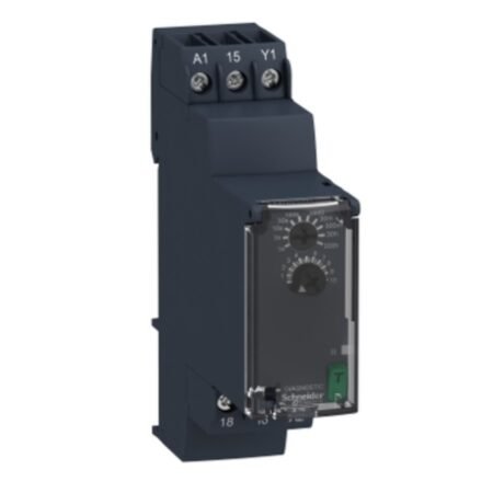 Schneider RE22R1AMR On-delay Timing Relay - 0.05s…300h - 24…240V AC/DC - 1C/O