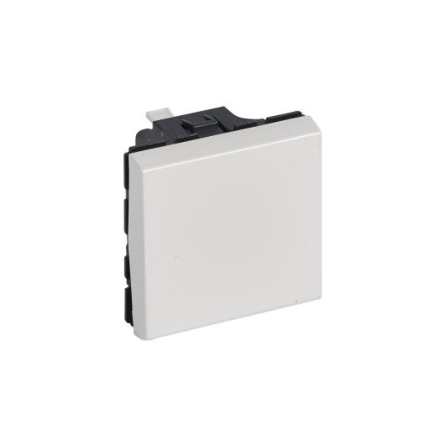 Legrand 77040 Mosaic Single button (NO)2 modules White 077040