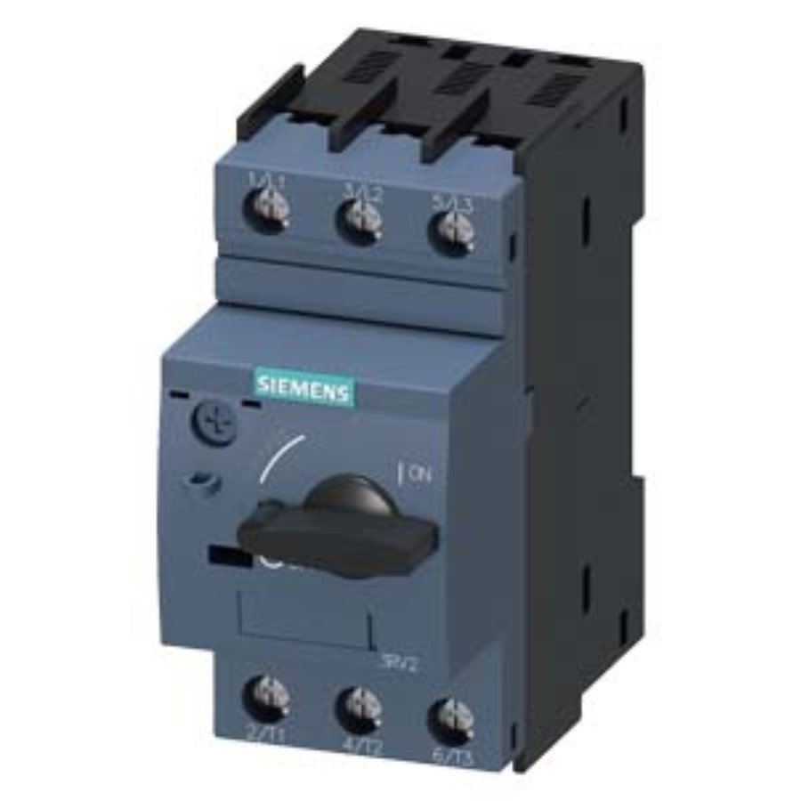 Siemens 3RV20111GA10 Circuit breaker Siemens 3RV20111GA10 Circuit breaker size S00 for motor protection, CLASS 10 A-release 4.5...6.3 A N-release 82 A screw terminal Standard switching capacity