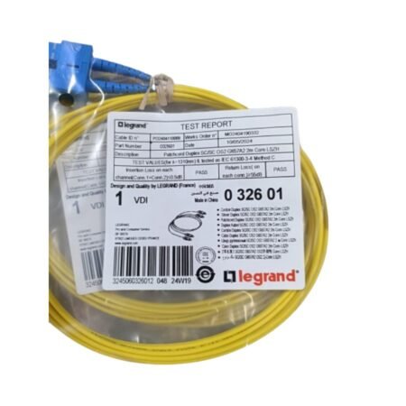 Legrand 032601 Patch cord fibre optic OS2 singlemode 9/125μm