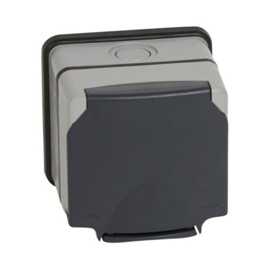 Legrand 684645 Plexo™ - Fused spur unit 66 - 1 gang - Double pole switched - 13 A 250 V~ - Grey Legrand 684645 Plexo™ - Fused spur unit 66 - 1 gang - Double pole switched - 13 A 250 V~ - Grey
