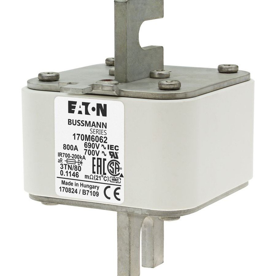 Eaton Bussmann 170M6062 High Speed Fuse Eaton Bussmann 170M6062 High Speed Fuse 800A 690V DIN 3 Square Body – WOW Electricals