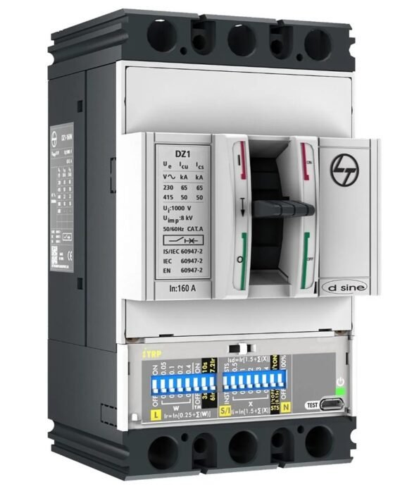 L&T DZ1F0160DXH1AOOOO MCCB 160A 4P dsineDN Series