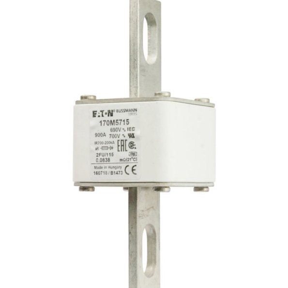 Eaton Bussmann 170M5715 high-speed square body fuse, 900A, 690V aR type