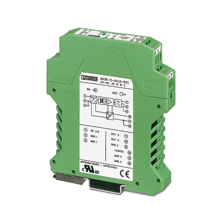 Phoenix Contact MCR-C-UI-4-DCI Signal Converter (2786157) Phoenix Contact MCR-C-UI-4-DCI (2786157) signal converter with 3-way isolation for voltage and current signals