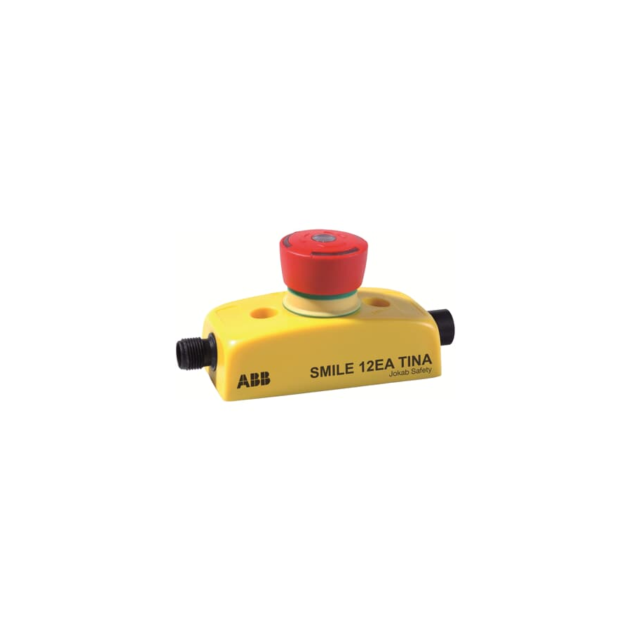 ABB Jokab Smile 12 EA Tina 2TLA030050R0200 ABB Jokab Smile 12 EA Tina Emergency Stop Button 2TLA030050R0200 with M12 connectors